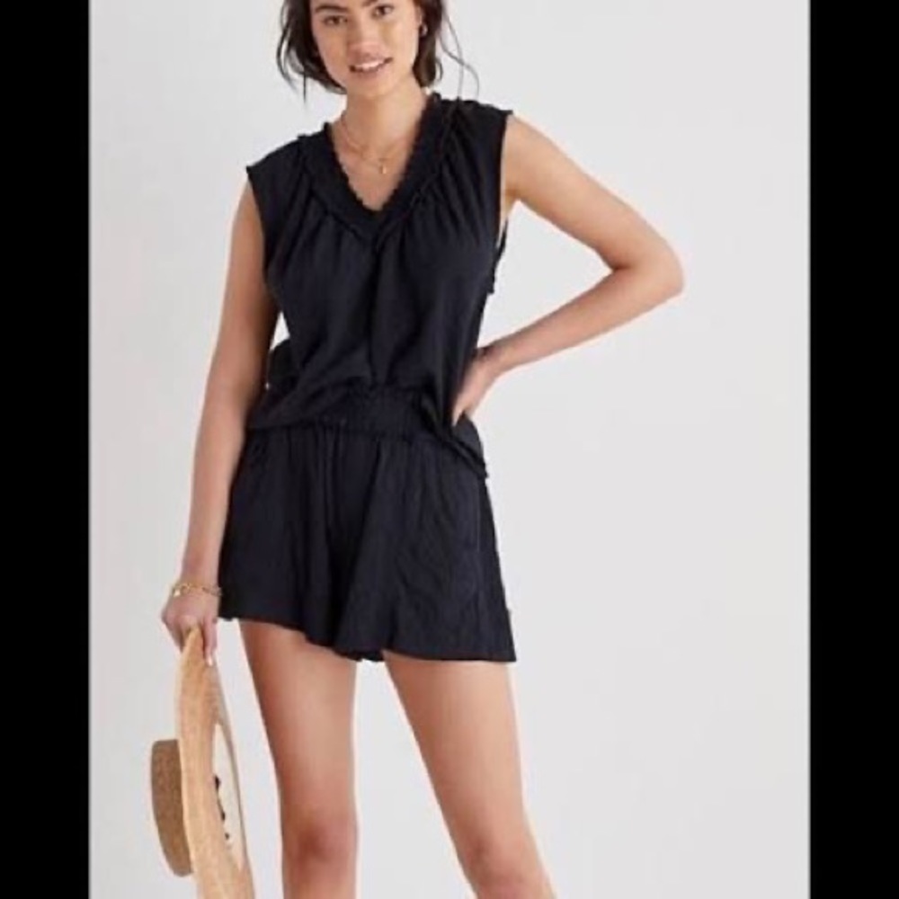 NWT Daily Practice  for Anthropologie textured shirt  with embellishments